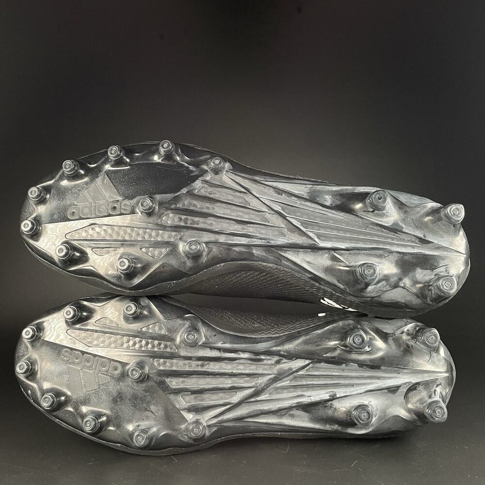 Adidas Nasty Fly 2.0 Mid Men's 13.5 Black White Football Cleats Athletic Sneaker - Picture 3 of 7